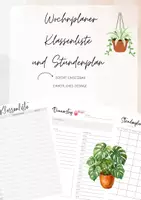 Vorschau - Anderer Materialtyp - Wochenplaner , Klassenliste , Stundenplan und einem extra - Deckblatt