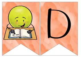 Vorschau - Mal- und Bastelvorlagen - Wimpel - Klassenzimmer - Deutsch - Seite 1