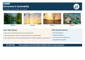 Vorschau - Stundenentwürfe - Upper Secondary English B2 – Environment & Sustainability - Seite 1