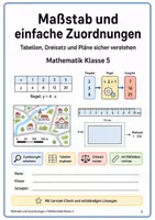 Vorschau - Arbeitsblätter - Maßstab & Dreisatz | Klasse 5 - Seite 1