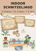 Vorschau - Spiele - Indoor Schnitzeljagd für drinnen | Schatzsuche Kindergeburtstag für Zuhause | Geburtstag Kinder 4–8 Jahre - Deckblatt