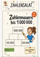 Vorschau - Stundenentwürfe - Zahlenmauern bis 1 000 000 Klasse 3 -4 Rechenstrategien anwenden - Deckblatt