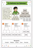 Vorschau - Stundenentwürfe - Zahlenmauern bis 1 000 000 Klasse 3 -4 Rechenstrategien anwenden - Seite 1