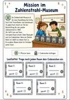 Vorschau - Arbeitsblätter - Zahlenstrahl 100 – Mathe bis 1000 Mathe-Escape-Room Klasse 3-4 - Seite 1