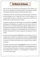 Vorschau - Arbeitsblätter - Weimarer Verfassung - Weimarer Republik - Seite 1