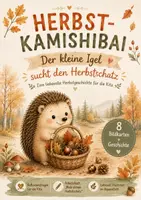 Vorschau - Arbeitsblätter - Herbst Kamishibai Kita – Der kleine Igel sucht den Herbstschatz | Herbstgeschichte & Bildkarten - Deckblatt