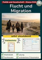 Vorschau - Stundenentwürfe - Flucht und Asyl Materialpaket - Seite 1