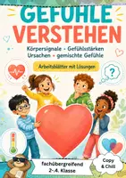 Vorschau - Arbeitsblätter - Gefühle verstehen Klasse 2 3 4 - Deckblatt
