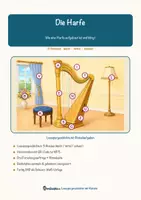 Vorschau - Arbeitsblätter - Die Harfe – Lesespurgeschichte mit Rätselaufgaben (Klasse 8) - Seite 1