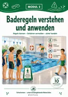 Vorschau - Stundenentwürfe - Schwimmen – Modul 3: Wasserlage, Atmung & Gleiten | Schwimmgrundlagen mit Lösungen - Deckblatt