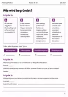 Vorschau - Arbeitsblätter - Argumentationsstrukturen Basisscreening Deutsch Klasse 9–10 - Seite 3