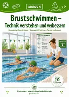 Vorschau - Stundenentwürfe - Schwimmen – Modul 4: Brustschwimmen | Technik verstehen & verbessern + Lösungen - Deckblatt