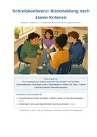 Vorschau - Arbeitsblätter - Schreibkonferenz: Rückmeldung geben – Deutsch 6/7 - Deckblatt
