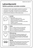 Vorschau - Arbeitsblätter - Gefühle ausdrücken Klasse 2 3 4 - Seite 1