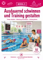 Vorschau - Stundenentwürfe - Schwimmen – Modul 9: Ausdauertraining | Tempo, Belastung & Trainingsplanung + Lösungen - Deckblatt