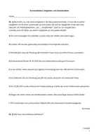 Vorschau - Test - Deutsch Jg. 7 Grammatik Test Satzglieder und Adverbialsätze - Deckblatt