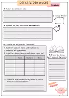 Vorschau - Arbeitsblätter - Satz der Woche (inkl. Heft, Farbzuordnung, Arbeitsblätter) - Seite 3