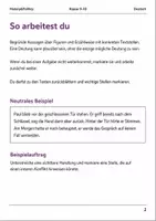 Vorschau - Arbeitsblätter - Erzähltexte analysieren Basisscreening Klasse 9–10 - Seite 1