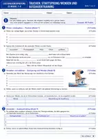 Vorschau - Test - Leistungsüberprüfung Schwimmen – Module 7–9 | Tauchen, Startsprung, Wenden & Ausdauer + Lösungen - Seite 1