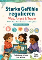 Vorschau - Arbeitsblätter - Gefühle regulieren Klasse 2 3 4 - Deckblatt