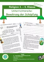 Vorschau - Unterrichtsreihen - Unterrichtsreihe: Bewahrung der Schöpfung - Deckblatt