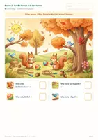 Vorschau - Stundenentwürfe - Finde die Fehler - Herbst Suchbilder für Klasse 2 + 3 - Seite 1