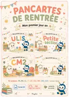 Aperçu - Affichage - Pancartes de rentrée avec Pépin et Lumi - Page de couverture