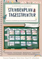Vorschau - Mal- und Bastelvorlagen - Stundenplan & Tagesstruktur - Classroom Managment - Deckblatt