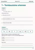Vorschau - Arbeitsblätter - Terme und Formeln Basisscreening Klasse 9–10 - Seite 2