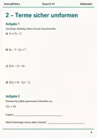 Vorschau - Arbeitsblätter - Terme und Formeln Basisscreening Klasse 9–10 - Seite 3