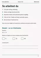 Vorschau - Arbeitsblätter - Quadratische Funktionen Basisscreening Klasse 9–10 - Seite 1