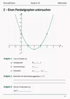 Vorschau - Arbeitsblätter - Quadratische Funktionen Basisscreening Klasse 9–10 - Seite 3