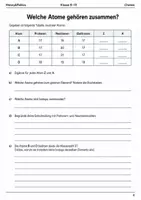 Vorschau - Arbeitsblätter - Basisscreening Chemie Atombau Klasse 9–10 - Seite 3