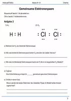 Vorschau - Arbeitsblätter - Elektronenpaarbindung Chemie Klasse 9–10 - Seite 2