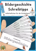 Vorschau - Merkblätter - Bildergeschichte, Schreibtipps, Helferheftchen für die Schülerhand - Deckblatt