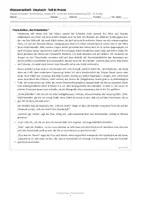 Vorschau - Arbeitsblätter - Klassenarbeit Deutsch: Kafka „Der Kübelreiter" – Kurzprosa analysieren mit Lösungen | Klasse 9/10 RS BW - Seite 1