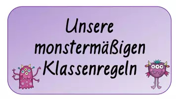 Vorschau - Poster - Monstermäßige und neutrale Klassenregeln - Seite 1