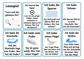 Vorschau - Spiele - Lesespiel Eisbärenrätsel - Lars und der geheime Ort - Deckblatt