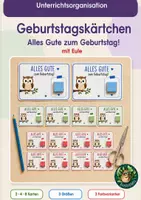 Vorschau - Bildkarten - Geburtstagskärtchen - Alles Gute zum Geburtstag Eule - Deckblatt