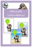 Vorschau - Poster - Haltestelle Seehundklasse #Klassentier - Deckblatt