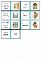 Vista previa - Juegos / Gamificación - Dominó de Classroom Language (inglés) | Recurso didáctico para la clase de inglés y la vuelta al cole - página 2