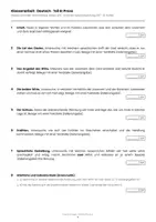 Vorschau - Arbeitsblätter - Klassenarbeit Deutsch: Hebel „Das wohlfeile Mittagessen" – Kalendergeschichte analysieren mit Lösungen | Klasse 9/10 RS BW - Seite 2