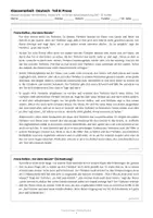 Vorschau - Arbeitsblätter - Materialpaket 2: 4 Klassenarbeiten Deutsch – Prosa analysieren (Hebel · Kafka) mit Lösungen – Teil B | Klasse 9/10 RS BW - Seite 2