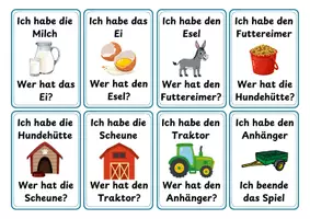 Vorschau - Spiele - Lesespiel "Auf dem Bauernhof" - Seite 3