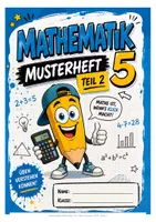 Vorschau - Merkblätter - Mathe Hefteinträge Teil 2 Klasse 5 Koordinatensystem Winkel negative Zahlen - Deckblatt