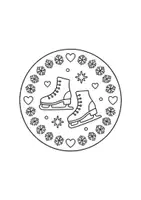 Vorschau - Arbeitsblätter - Winter, Kunst, Malen, Mandala, Ausmalen - Seite 3