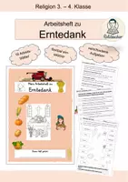 Vorschau - Arbeitsblätter - Arbeitsheft zum Erntedankfest - Deckblatt