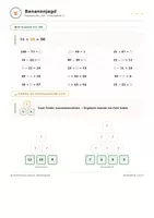 Vorschau - Arbeitsblätter - Bananenjagd Plus Minus bis 100 - Interaktives Lernspiel - Seite 3
