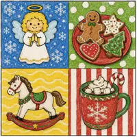 Vorschau - Arbeitsblätter - Weihnachtliche Ausmalbilder im Pop-Art-Stil nach Warhol – Malvorlagen Weihnachten - Seite 3
