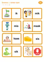 Voorbeeld - Leesketting – Veilig leren lezen | Anker start en 1 - Voorblad